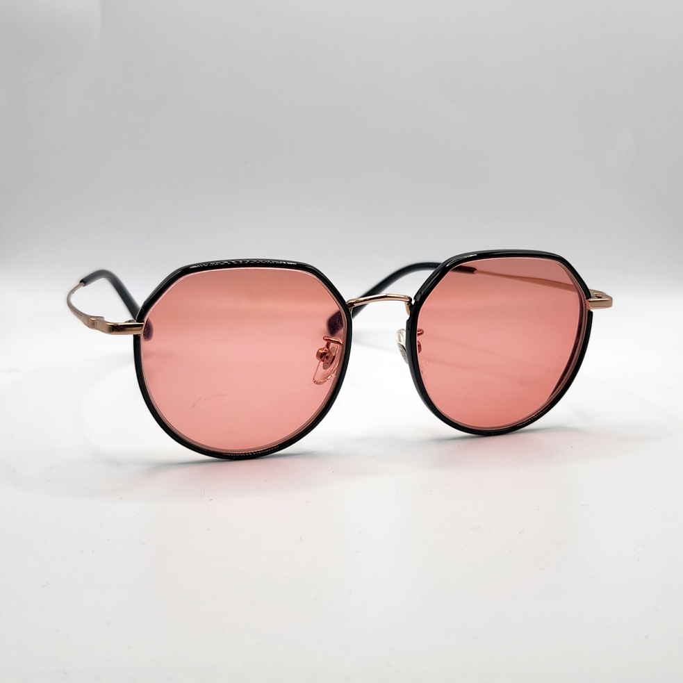 Ladies FL-41 Glasses | Geometric | TiT 8021 C1 | Black & Gold