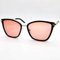 Ladies black and gold FL-41 glasses EM2105 C1 front view