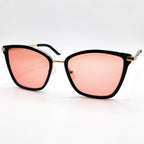 Ladies black and gold FL-41 glasses EM2105 C1 front view