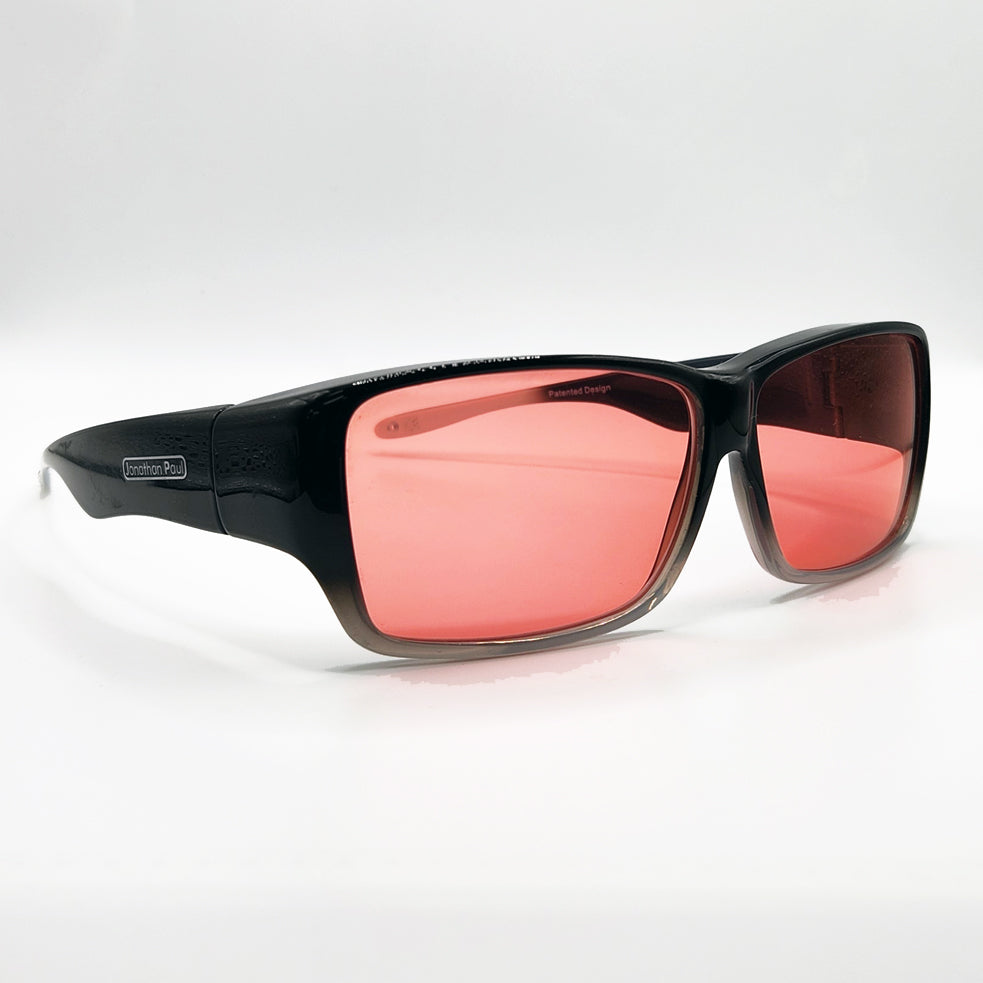 Overfit black fade FL-41 glasses Oogee front view