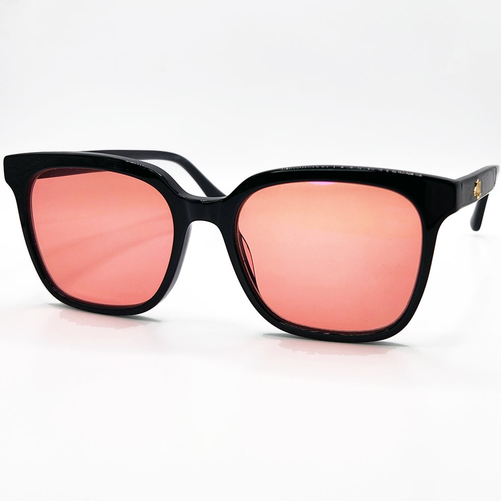 Ladies black FL-41 glasses YHC8006 C1 front view
