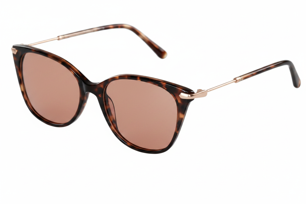 Holle-3 Tortoise/Rose Gold with FL-41 Lenses