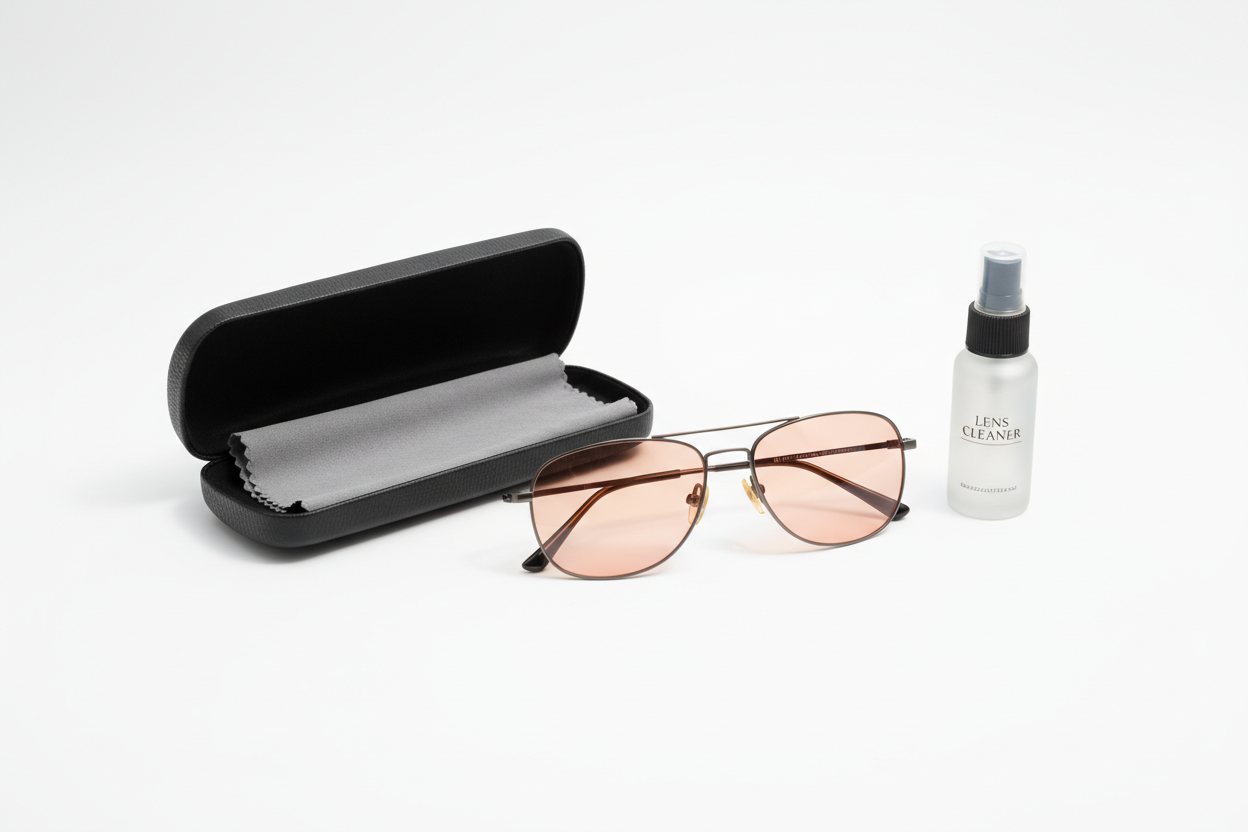 Men's FL-41 Aviator Glasses with Cleaning Kit